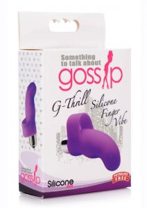 Gossip G-Thrill Rechargeable Silicone One Touch G-Spot Vibrator with Bullet - Purple