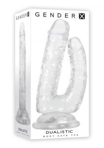 Gender X Dualistic Double-Shafted Dildo 9in - Clear