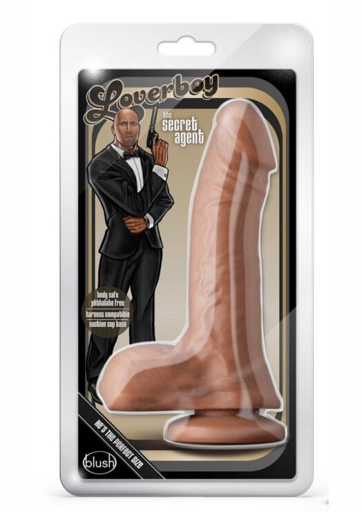 Loverboy The Secret Agent Dildo 8in - Mocha