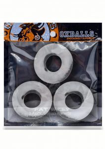 Oxballs Fat Willy Jumbo Cock Ring (3 Pack) - Clear