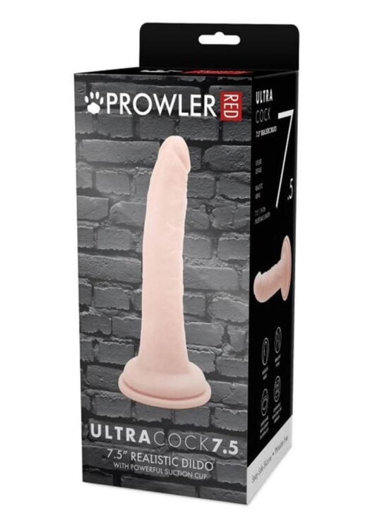 Prowler Red Ultra Cock Realistic Dildo 7.5in - Vanilla