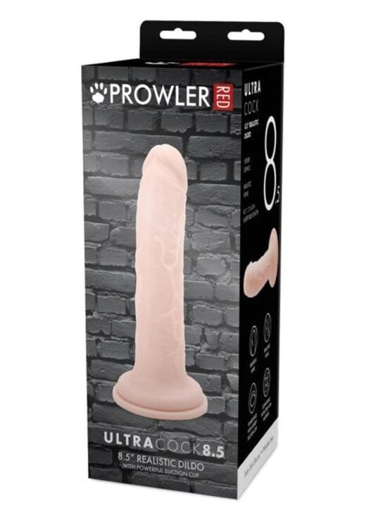 Prowler Red Ultra Cock Realistic Dildo 8.5in - Vanilla