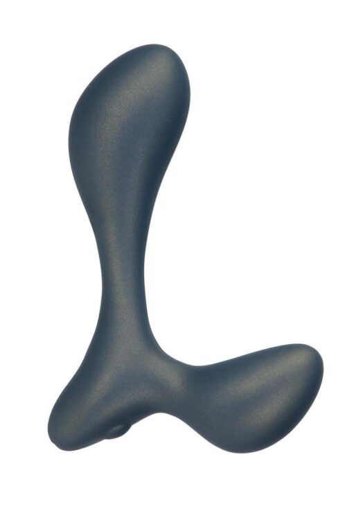 LUX Active LX3 Silicone Rechargeable Anal Trainer with Bullet and Remote Control - Navy