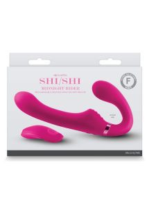 Shi/Shi Mignight Rider Rechargeable Silicone Dual End Strapless Strap-On - Pink