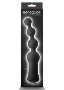 Renegade Quad Rechargeable Silicone Anal Massager - Black