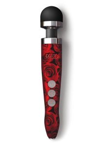 Doxy Die Cast 3R Wand Rechargeable Vibrating Body Massager - Rose Pattern