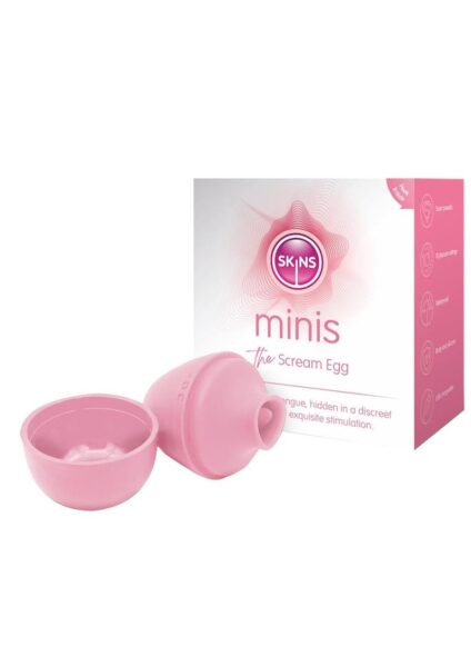 Skins Mini`s The Scream Silicone Egg - White/Pink