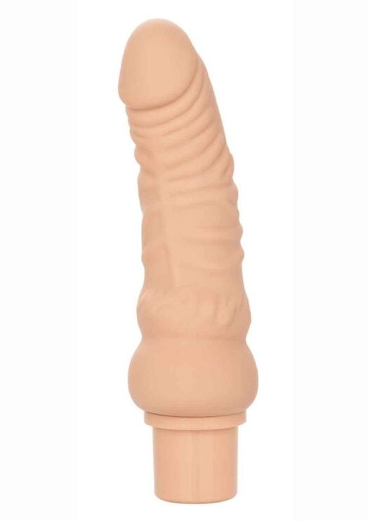 Rechargeable Power Stud Curvy Silicone Vibrator - Ivory