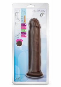 Au Naturel Jackson Dildo with Suction Cup 9in - Chocolate