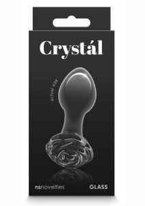 Crystal Premium Glass Rose Probe - Black