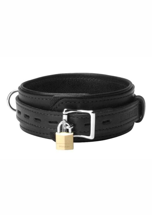 Strict Leather Premium Locking Collar - Black