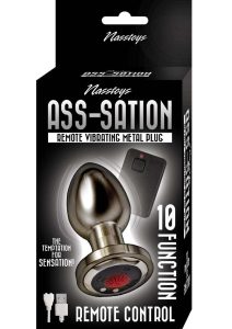 Ass-sation Remote Vibe Metal Plug Black