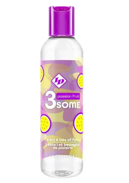 ID 3 Some 3-in-1 Multi Use Flavored Lubricant Passion Fruit 4oz