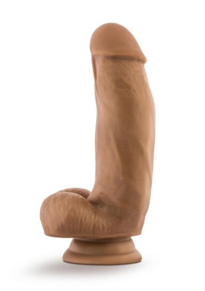 Dr. Skin Silicone Dr. Samuel Dildo with Suction Cup 7in - Caramel