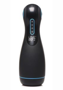 LoveBotz Auto Milker Extreme Rechargeable 16X Sucking Masturbator - Black/Blue