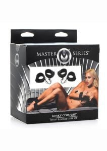 Master Series Kinky Comfort Wrist andamp; Ankle Cuff Set - Leather