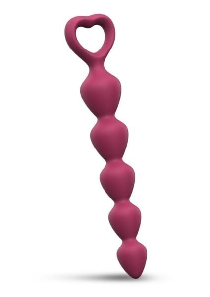 Bing Bang Silicone Anal Beads - Medium - Plum Star