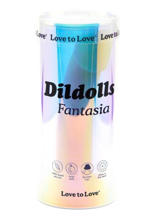 Dildolls Fantasia Silicone Dildo - Multi Color