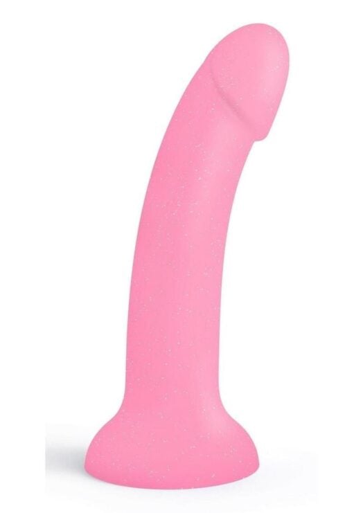 Dildolls Glitzy Silicone Dildo - Pink