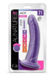 Au Naturel Bold Jack Dildo with Suction Cup 7in - Purple