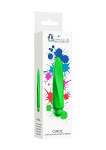 Luminous Myra Bullet with Silicone Sleeve - Green