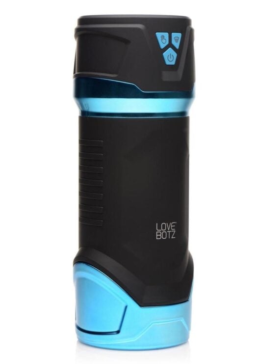 LoveBotz Auto Milker Intense Rechargeable Sucking Masturbator - Black/Blue