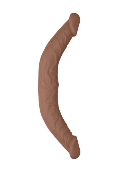 RealRock Skin Realistic Double Dildo 14in - Caramel