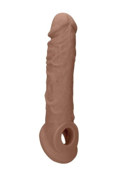 RealRock Realistic Penis Sleeve 8in - Caramel