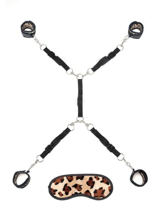 Lux Fetish Bed Spreader (7 Piece) - Leopard