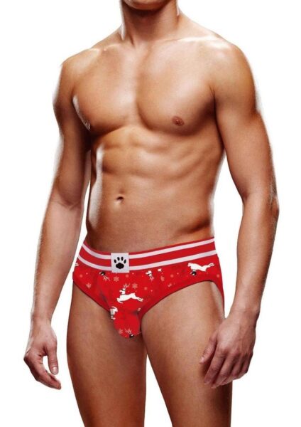 Prowler Reindeer Brief - Large - Red/Black