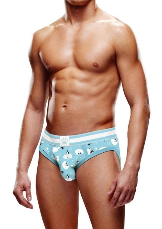 Prowler Winter Animals Brief - Small - Blue/White