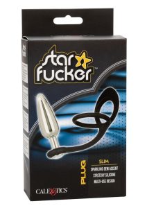 Star Fucker Slim Plug Silicone Dual Enhancer - Black