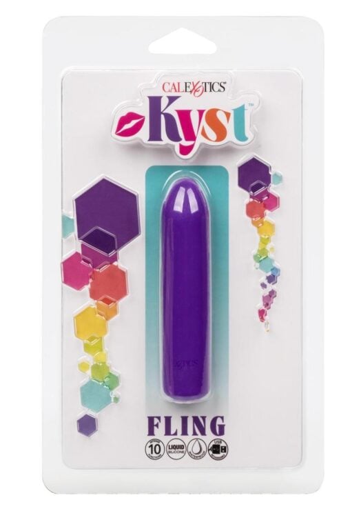 Kyst Fling Rechargeable Silicone Mini Massager - Purple