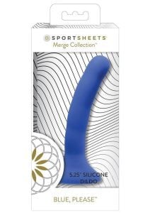 Please Silicone Dildo 5.25in - Blue