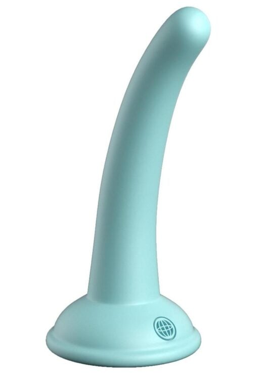 Dillio Platinum Curious Five Silicone Dildo 5in - Teal