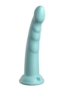 Dillio Platinum Slim Seven Silicone Dildo 7in - Teal