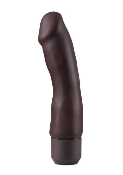 Dr. Skin Silicone Dr. Steve Vibrating Dildo 7in - Chocolate