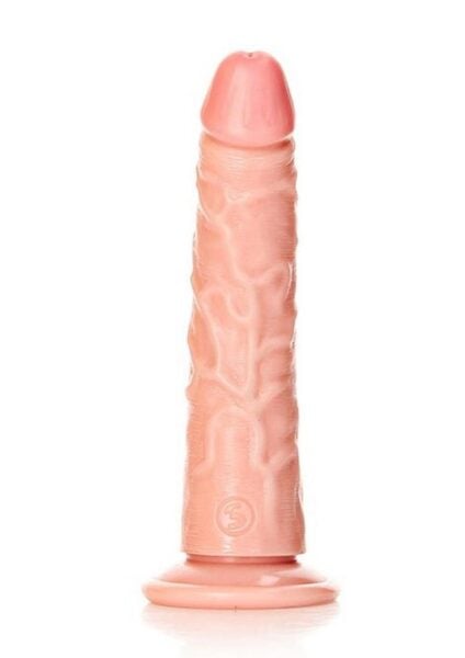 RealRock Slim Realistic Dildo with Suction Cup 6in - Vanilla