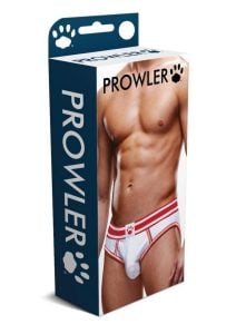 Prowler White/Red Open Brief - Medium