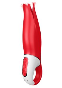 Satisfyer Power Flower Vibrator - G-Spot and Clitoris Stimulator Waterproof -Red