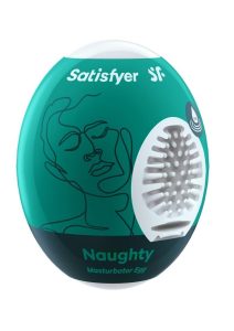 Satisfyer Masturbator Egg 3 Pack Set (Naughty) - Green