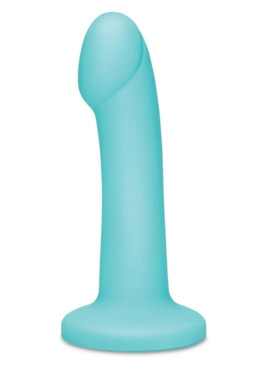 WhipSmart Remote Control Rechargeable Silicone G-Spot/P-Spot Dildo 7in - Blue