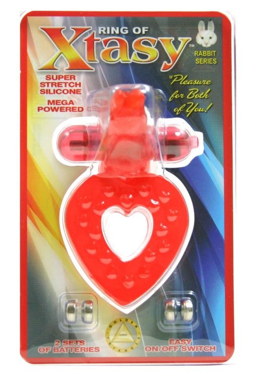 Ring of Xtasy Rabbit Series Silicone - Red