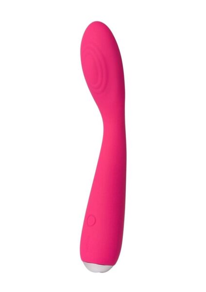 Svakom Iris Silicone G-Spot Rechargeable Vibrator - Pink/Silver