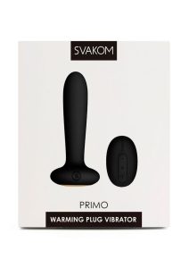 Svakom Primo Silicone Remote Control Warming Anal Vibrator - Black
