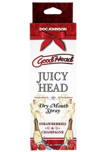GoodHead Juicy Head Dry Mouth Spray - Strawberries andamp; Champagne 2oz