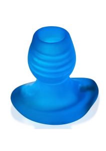 Glowhole 1 Hollow Buttplug with LED Insert - Small - Blue Morph