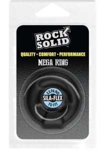 Rock Solid The Mega Ring Silicone Cock Ring - Black