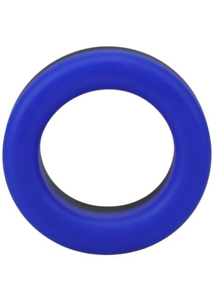 Rock Solid The Big O Silicone Cock Ring - Blue/Black