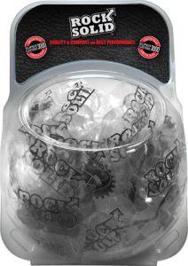 Rock Solid Cock Ring Set 2-Pack Clambowl (50 piece) - Black